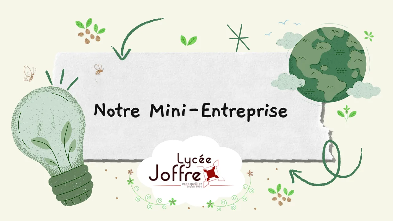 Slide 1 : Notre Mini-Entreprise
